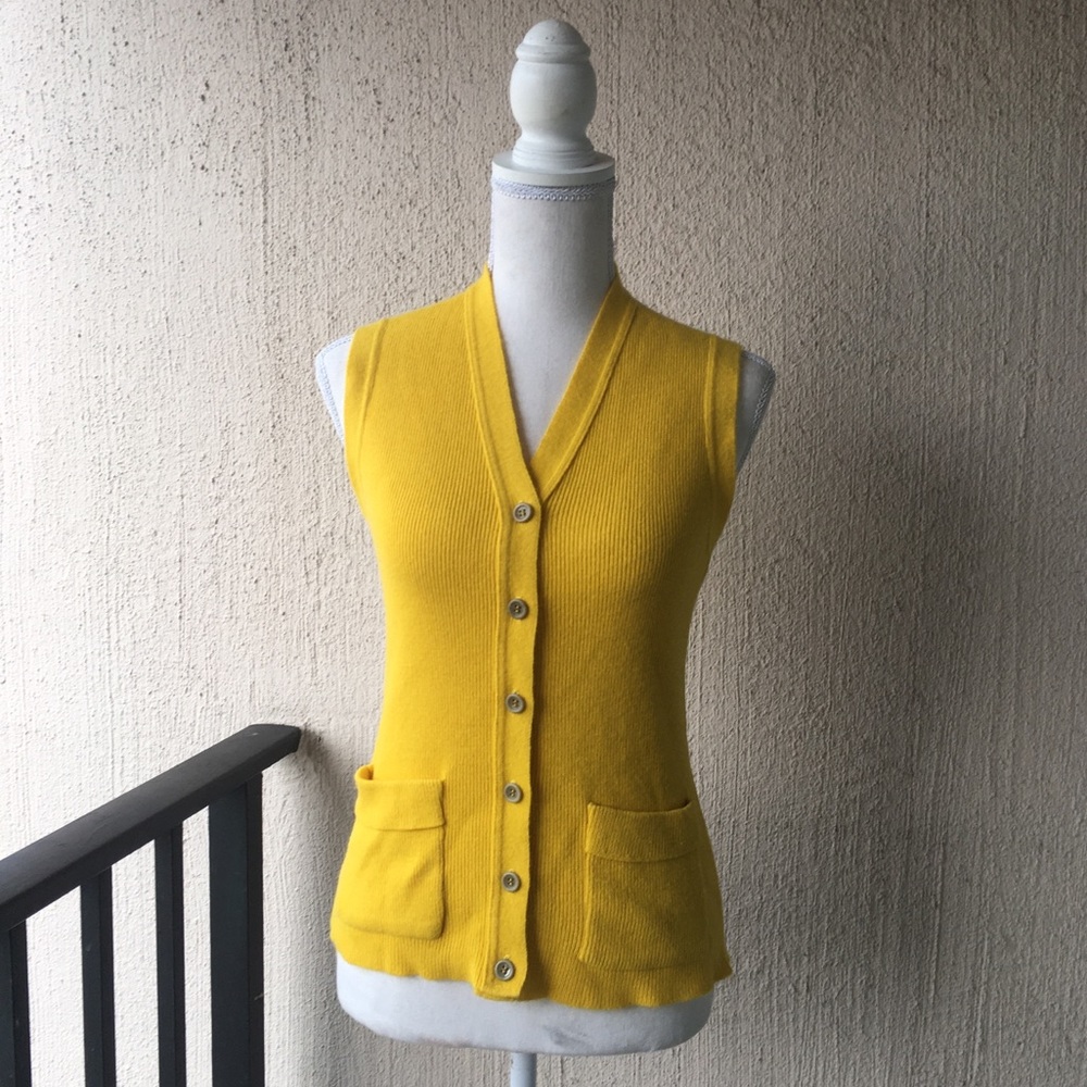 60s/70s Vintage Union Made Yellow Sweater Vest